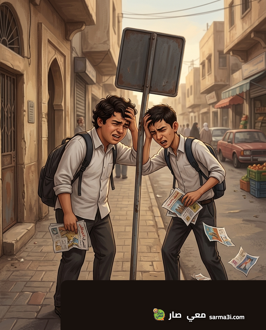 رسمة توضيحية للموقف