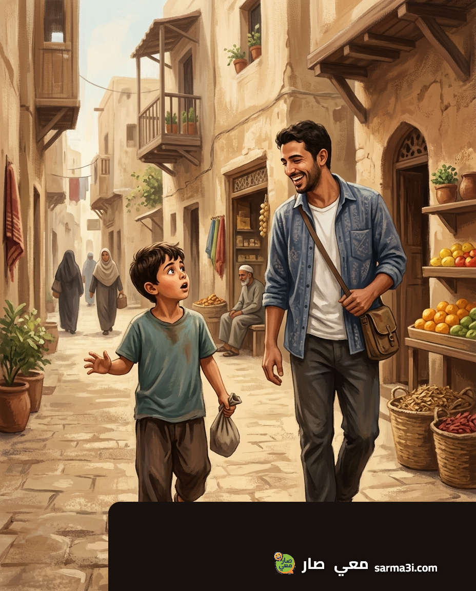 رسمة توضيحية للموقف