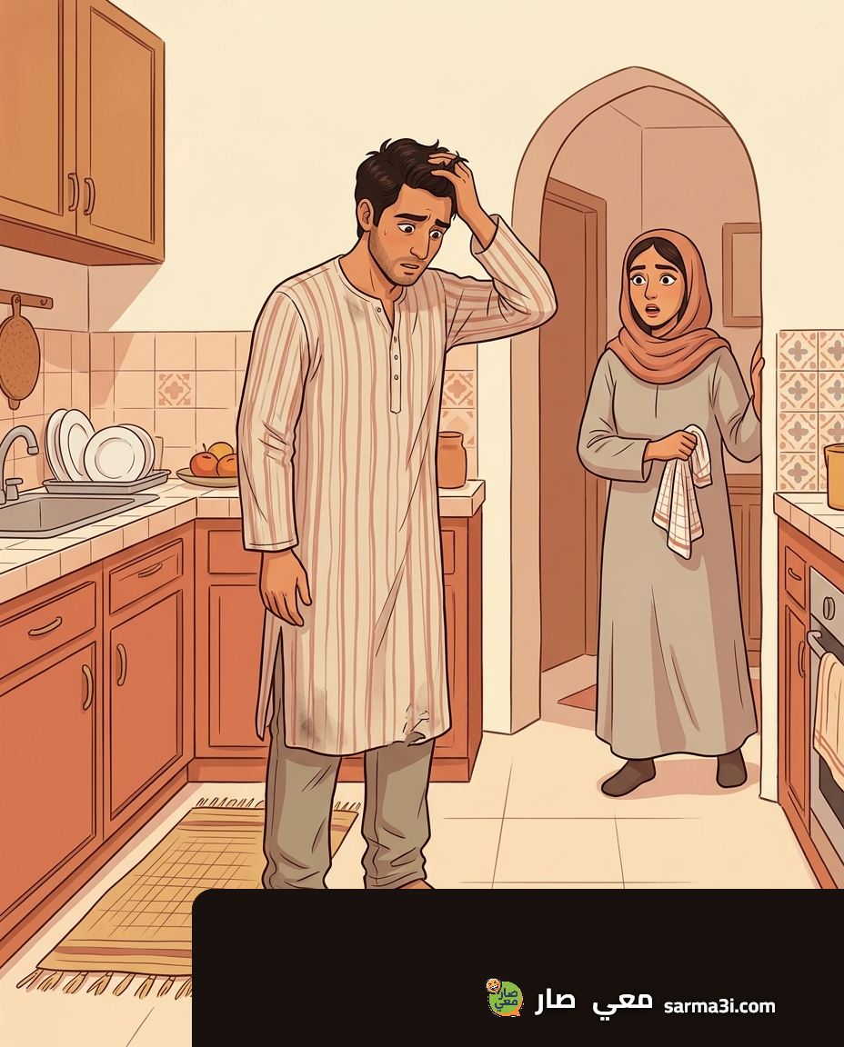رسمة توضيحية للموقف