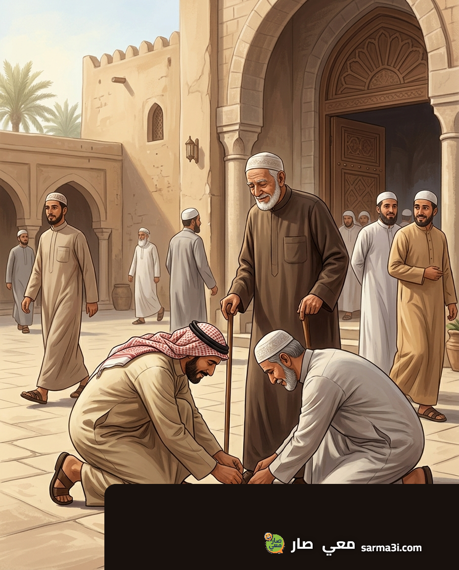 رسمة توضيحية للموقف