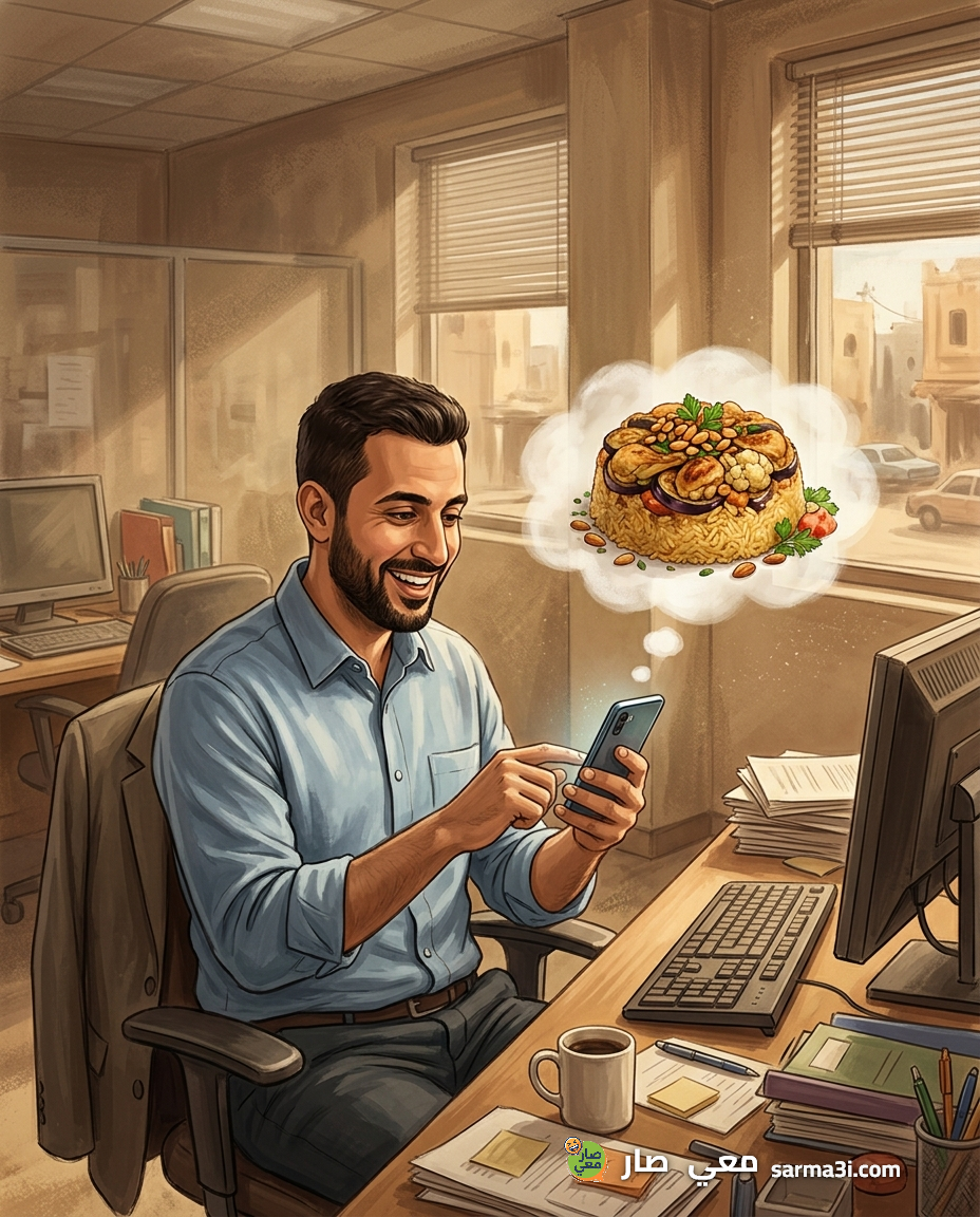 رسمة توضيحية للموقف