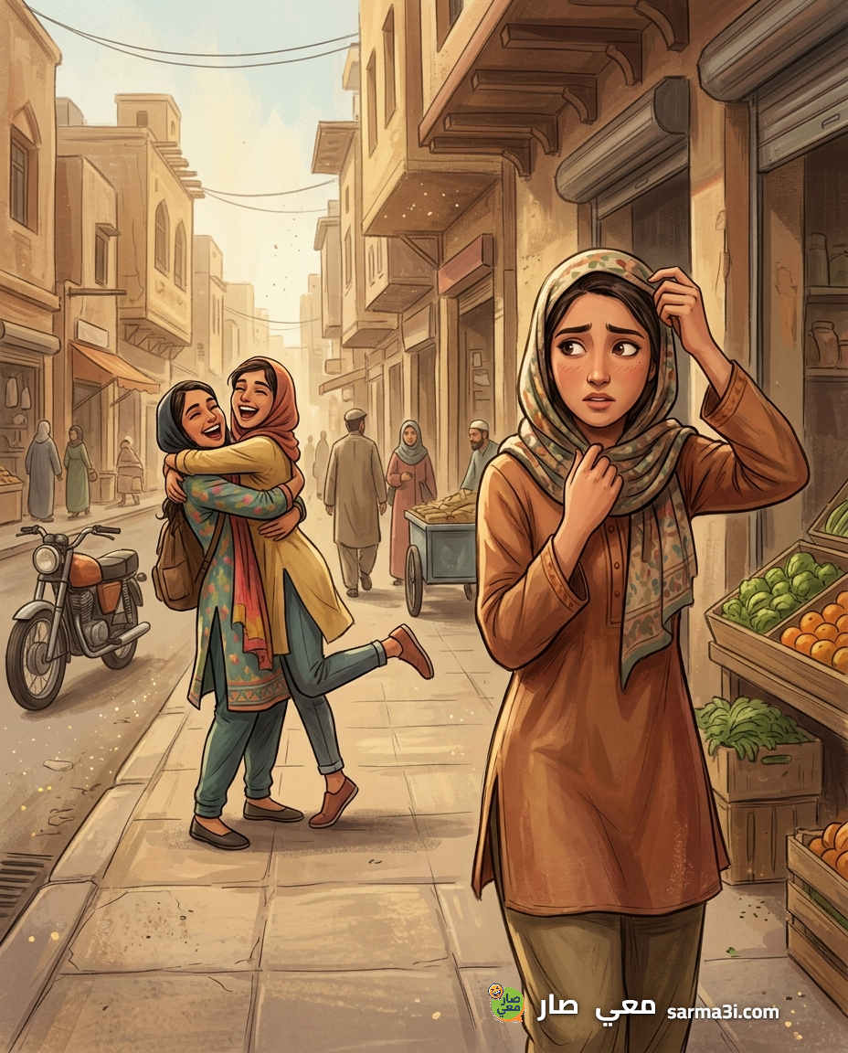 رسمة توضيحية للموقف