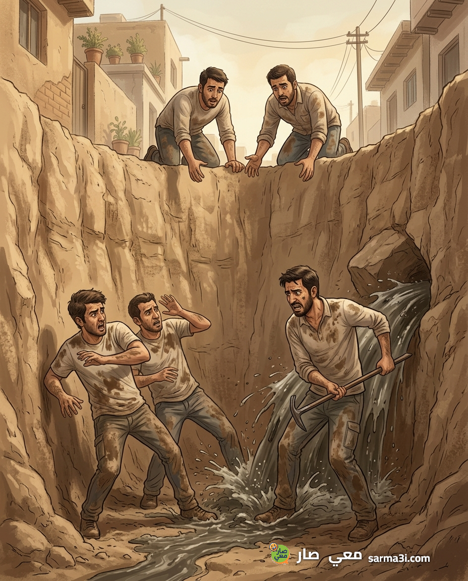 رسمة توضيحية للموقف
