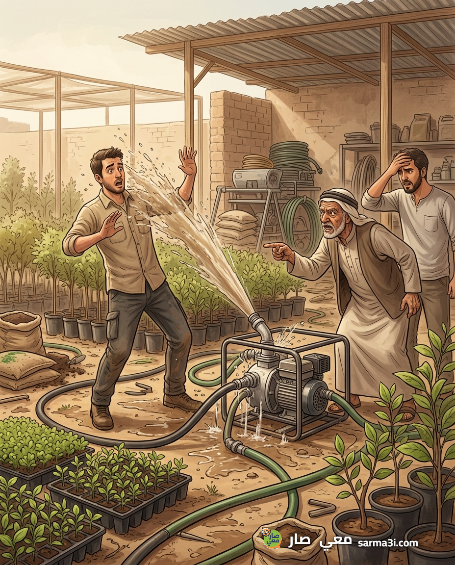 رسمة توضيحية للموقف