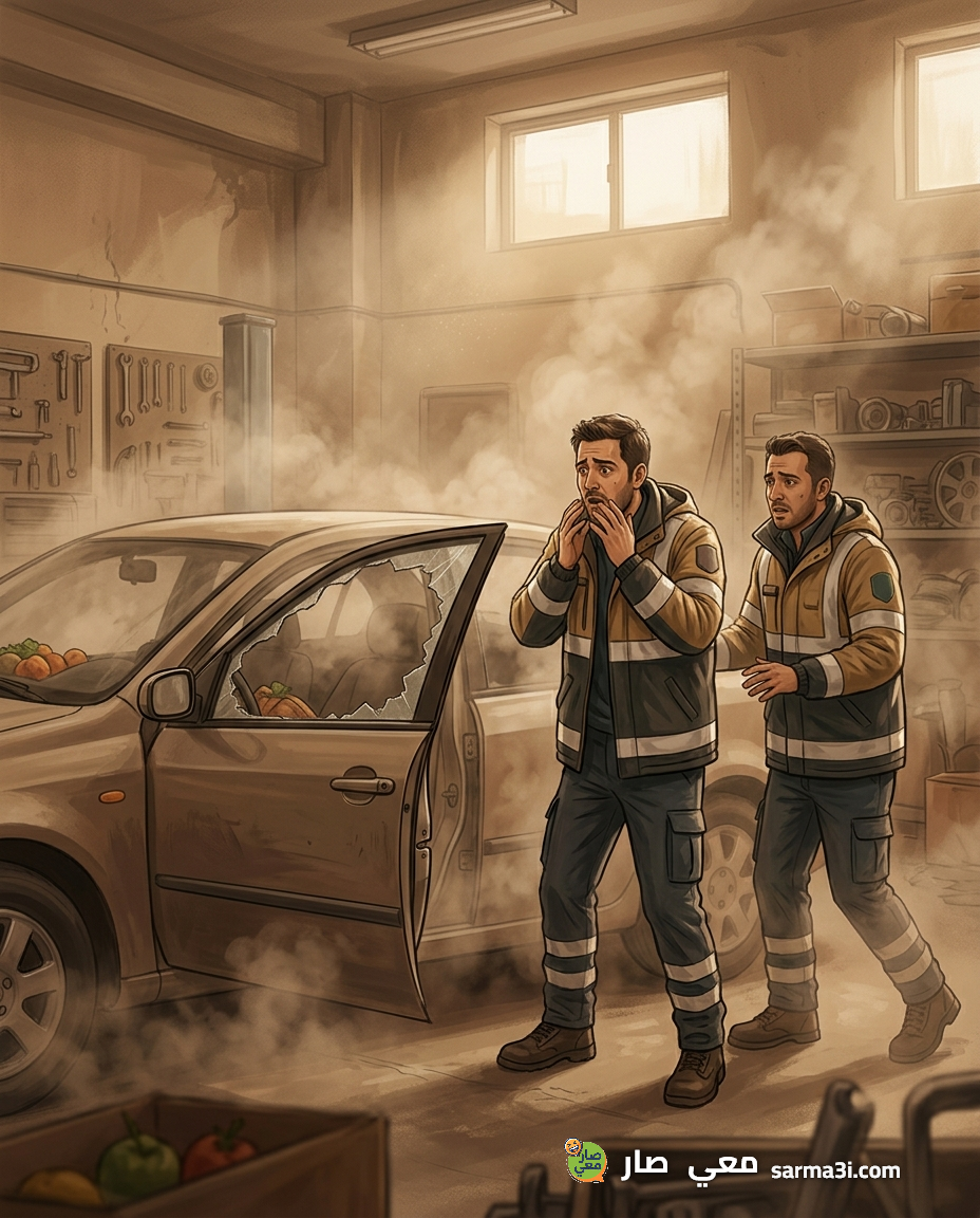 رسمة توضيحية للموقف