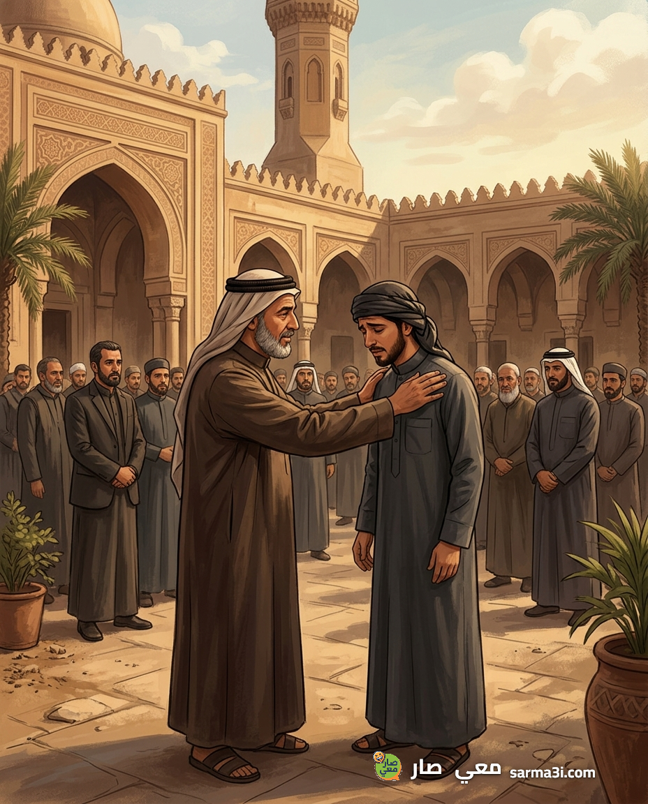 رسمة توضيحية للموقف