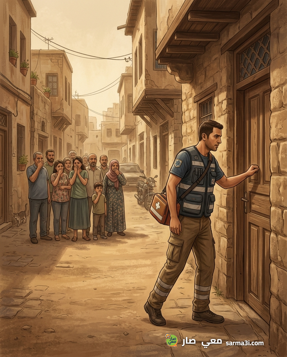 رسمة توضيحية للموقف